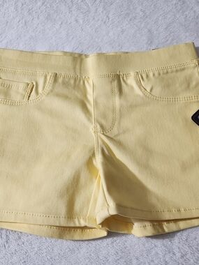 Real Love Girls' Twill Shorts - Super Stretch Twill Pull-On Casual Shorts Size 8